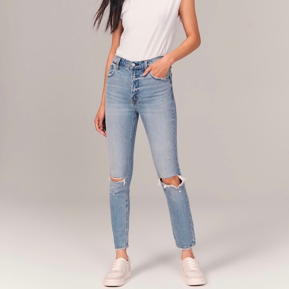 Abercrombie skinny high rise size 25